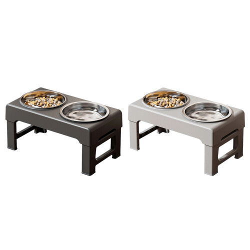 Ergonomic Dog Bowls With Adjustable Height And Durable-Gray 1