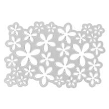 3D Flower Leaf Dandelion Metal Cutting Die Stencil, 1 Piece Carbon Steel Silver, for Scrapbooking Embossing Card Making Paper Crafts