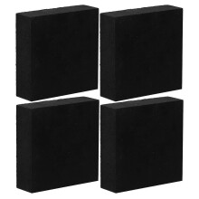 Rubber Shock Absorption Pads, Anti-Slip & Noise Reduction, Set of 4, 5x5x1.5cm
