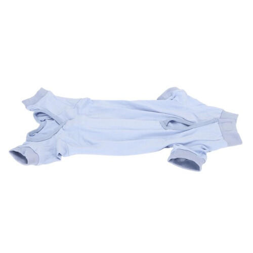 Cat Recovery Suit with Adjustable Hook & Loop Fasteners, Breathable Modal for Wound Isolation