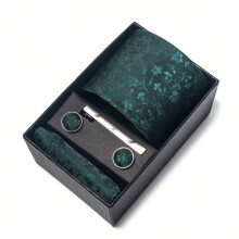 Men's Tie Set Non-Shrink Fade Resistant Durable for Daily Wear