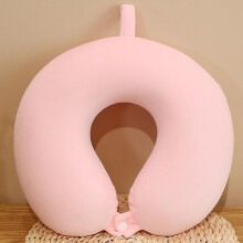 U-Shaped Travel Pillow for Neck Support, Made from Memory Foam with Zip Closure Cover, Portable for Journeys