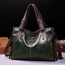Large Capacity Handbag for Women, Vintage Leather Shoulder Bag, Leisure Use