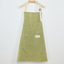 Adjustable Kitchen Apron with Two Pockets, Waterproof, Made from Cotton and Linen