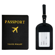 Passport Holder Set with Vaccine Card Slot and RFID Security in Multiple Colours