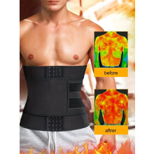 Adjustable Neoprene Workout Belt for Men, Slimming Waist Belt with Sauna Effect