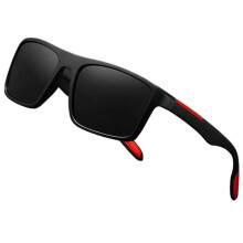Polarised Sunglasses for Men, Made in Italy, CE Certified, Classic Black Frame
