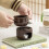 Chocolate Cheese Butter Melting Ceramic Cup Equipped-dark blue 7
