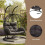 Living And Home 2-Seater Swing Hanging Egg Chair with Metal Stand 4