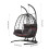 Living And Home 2-Seater Swing Hanging Egg Chair with Metal Stand 6