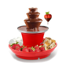Schokoladenfondue-Set mit 3 Etagen aus Edelstahl, beheizter Schmelztopf für Käse und Schokolade, für Partys und Hochzeiten