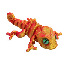 3D-geprinte kameleonfiguur met beweegbare gewrichten, mini hagedis model, scharnierende dierfiguur voor huisdecoratie en speelgoed