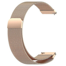 Cinturino per orologio in metallo da 14 mm, maglia milanese traspirante, sostituzione per smartwatch, oro rosa, elegante e resistente