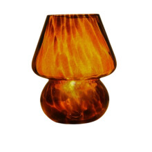Lampada da comodino a fungo in vetro traslucido, dimmerabile, per camera da letto soggiorno e cucina, stile Murano moderno 2025
