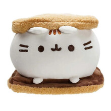 Schattige pluchen kattenknuffel in chocoladekoekjesstijl, zachte knuffel, slaapspeelgoed en decoratie voor thuis, verjaardagscadeau voor kinderen