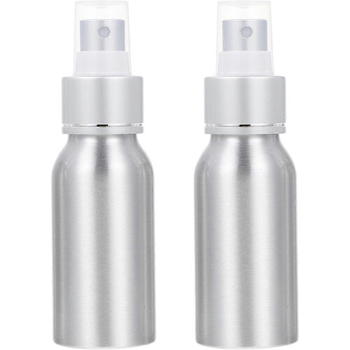 2 Pcs Refillable Cocktail Atomizer Empty Spray Bottles 50ml for Kitchen Bar, Fine Mist Glass with Leakproof Design