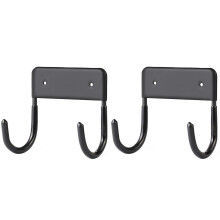 Lot de 2 crochets muraux pour planche à repasser, support mural pour grande et petite planche à repasser, noir mat