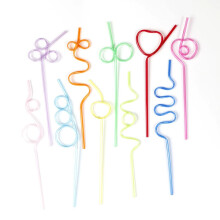 Colorful Reusable Drinking Straws, Pack of 50, PFOA Free, Durable Plastic Straws for Parties and Daily Use