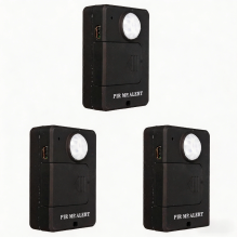 3X Mini GSM PIR-alarm bewegingssensor infrarood draadloos anti-diefstal bewegingsdetector met EU-stekker voor huis en kantoor