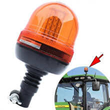 Luce di segnalazione LED rotante ambra flessibile per trattore e camion, lampada stroboscopica di emergenza per uso forestale e agricolo