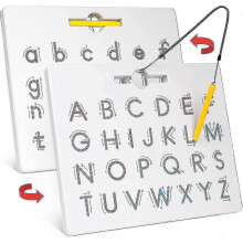 Doppelseitige Magnetische Buchstabentafel 2 In 1 Mit Groß- Und Kleinbuchstaben Zum Nachfahren Für Kleinkinder Lernspielzeug