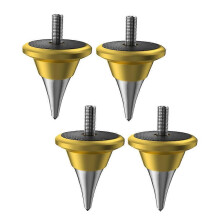 Ontkoppelingspikes voor luidsprekers, dempende conische voeten voor hifi-audio, platenspeler en versterker, M6 goudkleurig