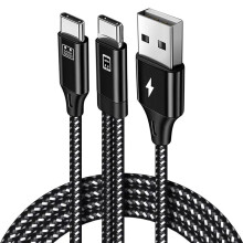 USB C OTG audiokabel van USB C naar USB C met USB A laadpoort voor geluidskaart, live-uitzending, opname en karaoke