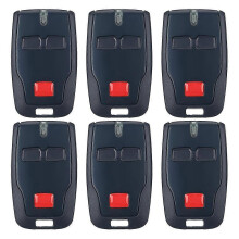 Lot de 6 télécommandes à 2 canaux 433 MHz pour portail, émetteur de commande à distance pour ouverture de portail