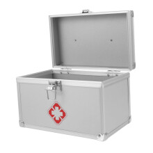 Medikamenten-Aufbewahrungsbox mit Griff, groß, für Erste-Hilfe-Set und Notfallmedikamente, für zuhause und unterwegs