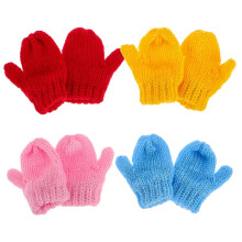 8 stuks mini gebreide handschoenen voor poppen doe-het-zelf knutselbenodigdheden kleine gebreide handschoenen poppenhuis miniaturen decoratie accessoi