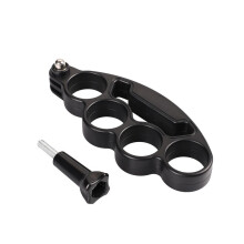 Handgreep met knokkelvinger voor actiecamera, compatibel met GoPro Hero 7, 6, 5, Xiaomi Yi 4K, SJ4000, zwart
