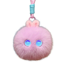 Interactieve slimme pluchen sleutelhanger met spraakbesturing en lichtgevende ogen, schattig, zacht robotcadeau voor kinderen en tieners