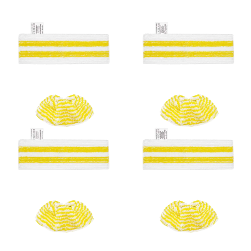 4-Pack Microfiber Steam Mop Cloth Set Compatible with Karcher Easyfix SC2 SC3 SC4 SC5 Handheld Vacuum Cleaner Replacement Pads
