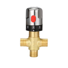 Thermostatische mengkraan 1/2 NPT, watermengkraan, temperatuurregelklep van massief messing voor nauwkeurige warmwaterregeling