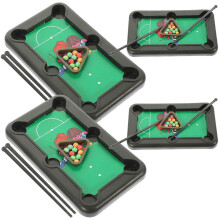 Mini mesa de billar para niños, juguete para juegos de interior para padres e hijos, material plástico, 4 juegos.