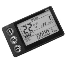Écran LCD étanche pour vélo électrique S866, compatible avec 24V 36V 48V 60V, indicateur de vitesse et contrôle des fonctions