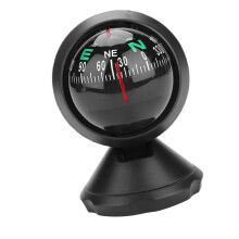Adjustable Ball Compass for Cars, Boats, Trucks with Swivel Mount & Adhesive Mounting Bracket