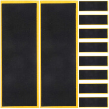 Anti-Rutsch-Aufkleber für Finger-Skateboards, hochelastisches, weiches Schaumstoff-Grip-Tape, 10 Stück, Schwarz