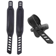 Bicycle Pedal Straps Compatible with Indoor Spin Bikes, PP+PVC Material, 280x45mm, Black, 1 Pair