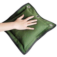 Wing Kung ongevulde canvas wandbokszak voor kickboksen, stoten en kungfu-training, groen, 30 x 35 cm