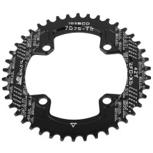 Plateau unique étroit-large 104 mm BCD 42 dents compatible avec les pédaliers SHIMANO, en alliage d'aluminium noir pour VTT AM/XC