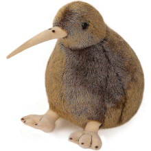 Kiwi-Vogel-Plüschtier, 12 cm, weiches, flauschiges Stofftier, selbstständig stehendes Kuscheltier für Schlafzimmer, Kinderzimmer, Büro, Spielplatz