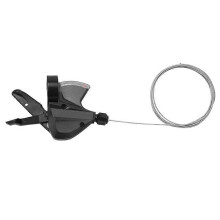 9 Speed Bike Shifter Trigger Set SL-M370 3X9 Black Metal with Inner Cables Gear Indicator Smooth Shifting Noise Buffer