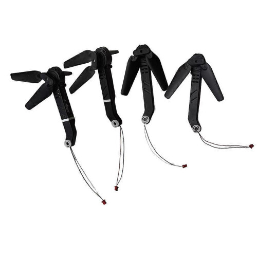Drone Motor Arm Set Compatible with E88pro E88 E99 Quadcopter Black Plastic Replacement Spare Part with Propellers