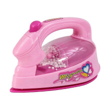 Elektrisches Bügeleisen für Kinder, rosa, aus Kunststoff, Spielzeug für Kleinkinder und Mädchen, fördert Fantasie und Feinmotorik