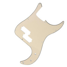 Plaque de protection pour basse compatible avec les basses PB standard, en plastique beige, 13 trous de vis, anti-rayures et film protecteur