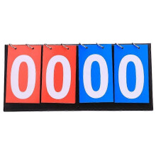 Štvormiestna výsledková tabuľa MK0143 pre basketbal, futbal, bedminton, volejbal, stolný tenis, čierna, červená, modrá