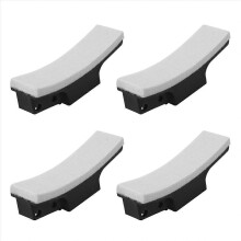 4 Pack Exercise Bike Brake Pads Black Friction Cotton 13 x 3cm Replacement Parts for Fitness Exercise Equipment