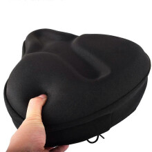 Gel Bicycle Saddle Cover Unisex Wide Breathable Shock Absorbent Compatible with Cruiser Road Exercise Bikes Fit 8.5-10 Inch Saddles