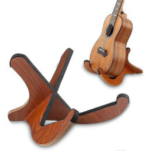 Porte-guitare en bois design Y robuste avec repose-courroies antidérapant pour guitare acoustique classique basse mandoline